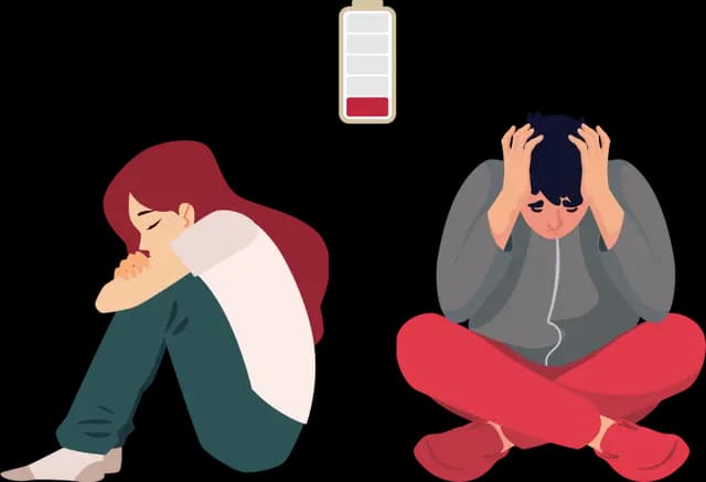 Introvert burnout illustration